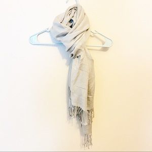 Pashmina scarf wrap lightweight with fringe NWOT